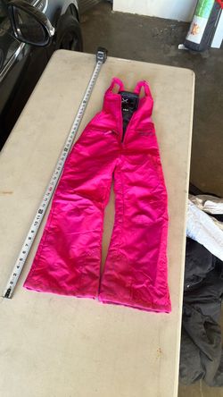 Pink Insulated Bib Overalls Snow Pants size 3k