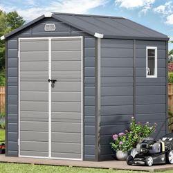 OUTDOOR SHED 6 X 6 WATERPROOF AND LOCKABLE BRAND NEW IN BOX!!!