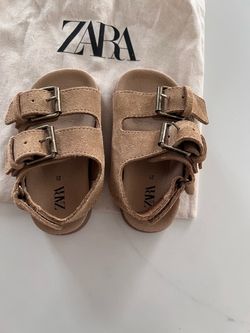 Zara toddler brown sandals