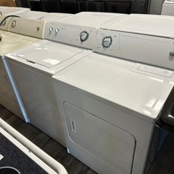 Whirlpool washer and dryer set electric with warranty