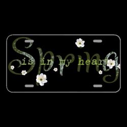 License Plate Novelty Car Front Wordart The Inscription Spring