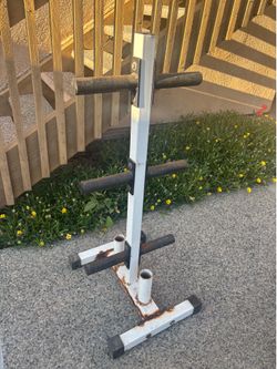 STORAGE RACK FOR 2” WEIGHTS (rusty) $30 FIRM