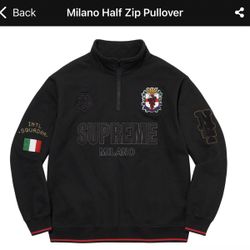 Supreme Milano Zip Pullover Black (Size XL)