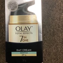 2*Olay Total Effects 7 in 1 SPF 15 Anti-Aging Day/Gentle Cream - 1.7oz 50ml Olay Face Moisturizer Cream - 1.7oz.
