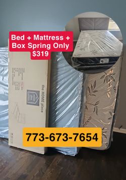 Full size Bed + Mattress Set 🚨🚛