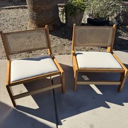 Mid-century style accent chairs