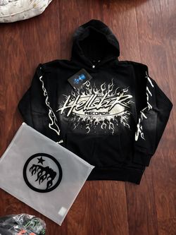 Black and white Hellstar Hoddie
