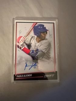 Pablo Aliendo autographed numbered card
