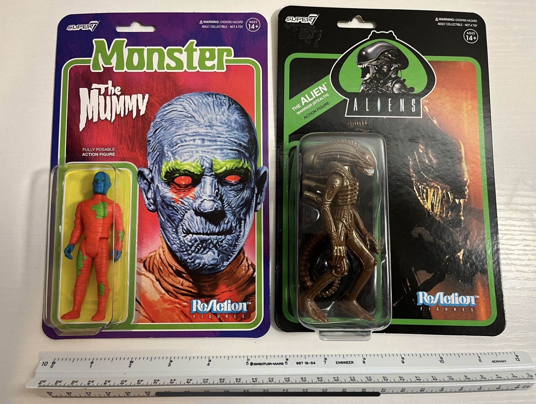 Super7 - The Mummy and Alien Warrior - ReAction Figures