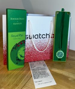 Swatch × Audemars Piguet AP Bioceramic Royal Pop Green Eight SSX03G100N $750 OBO
