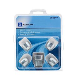 OEM GM 2003-2024 Chevy GMC Chrome Wheel Lug Nut Lock Kit 