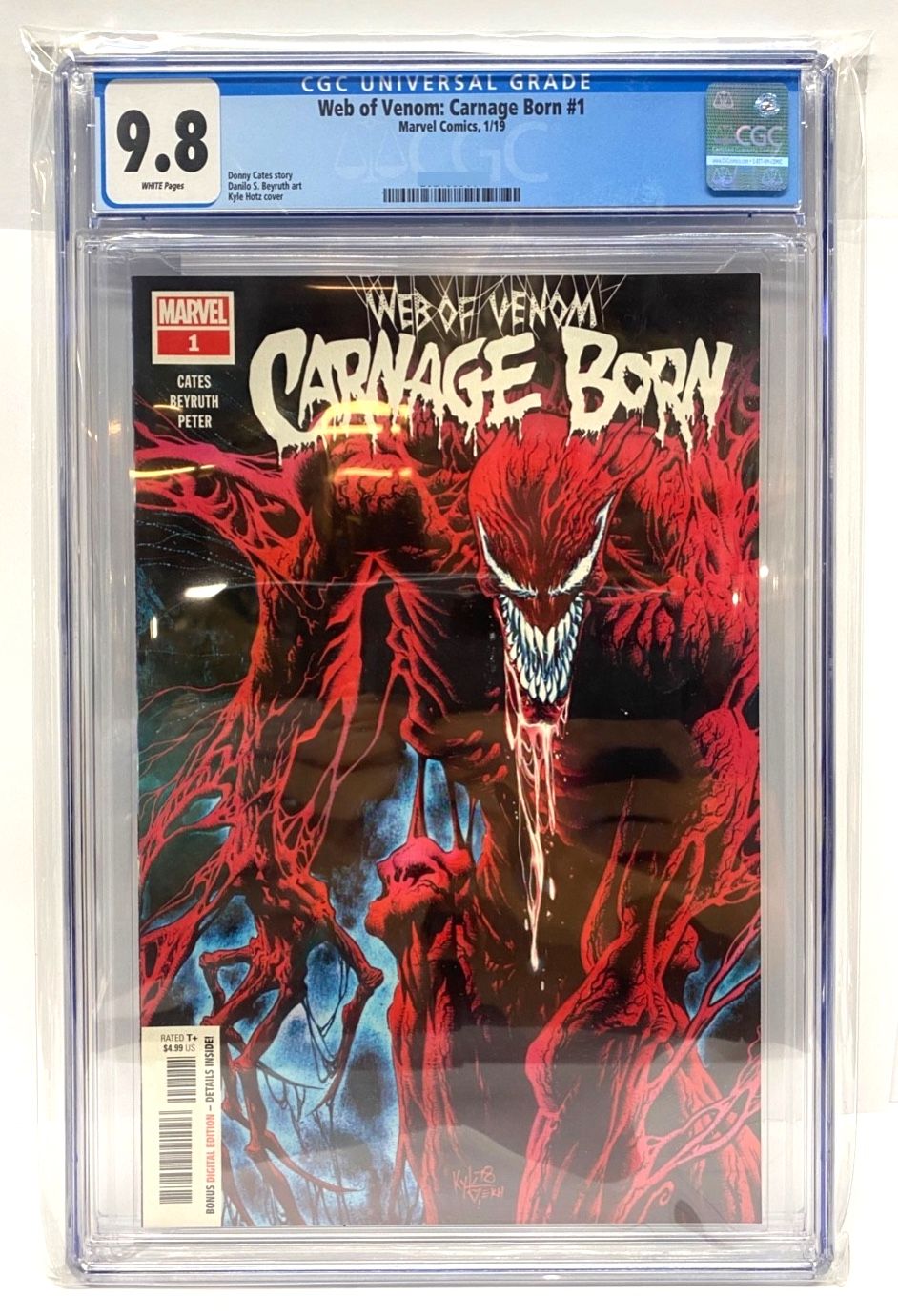 Web Of Venom Carnage Born 1 CGC 9.8 Marvel Comics 2019