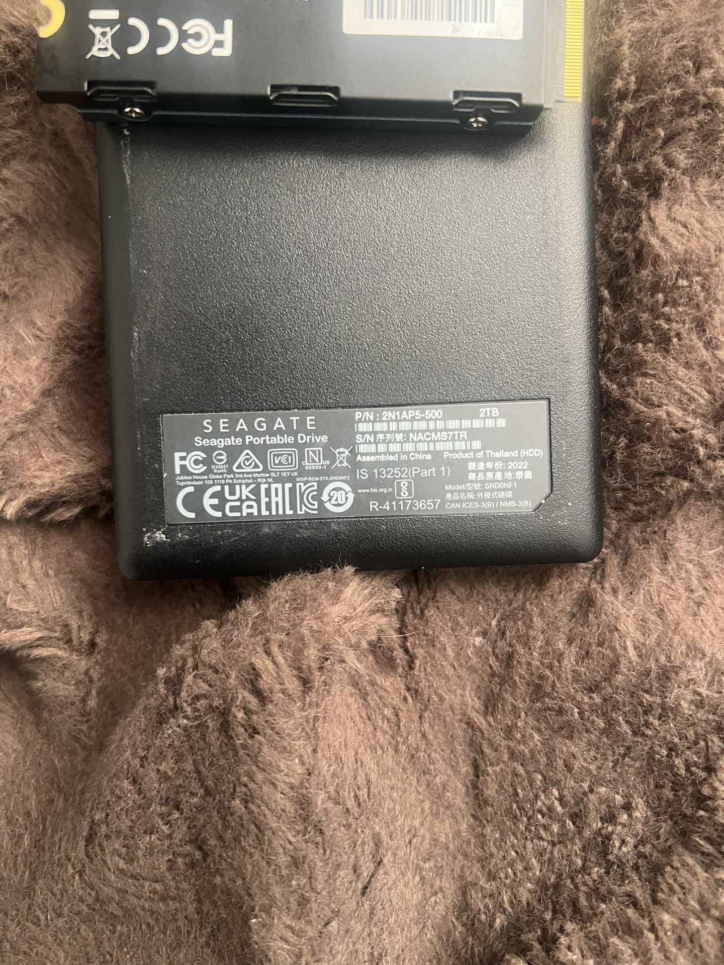 Seagate 2tb  External Hard Drive. PS5/windows/macosx