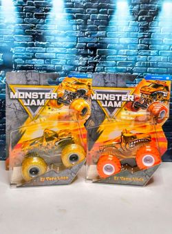 MONSTER JAM Series 45 EL TORO LOCO Spin Master Monster Truck TOON SHADED 2026 and 
2025 Series 42 Collide-A-Scope El Toro Loco Truck Spin Master Monst