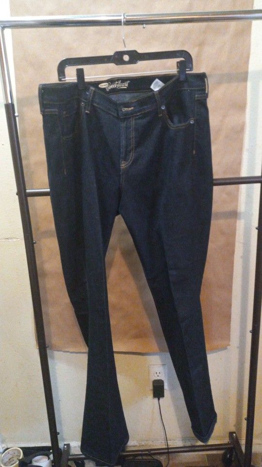 Brand New Old Navy Sweetheart Bootcut Dark Blue Jeans Size 16 New Never Worn Been Packed Up