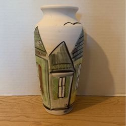 Vintage 1990’s Bald Mountain Pottery Vase 9 1/2” x 5”  A26