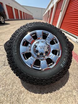 20s Ford F250 King Ranch Chrome F350 Rims Rines Wheels Oem 8lug Tires