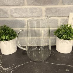 Vintage Clear Glass Pitcher - Kitchen Glassware - Simi Valley 