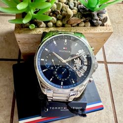 NEW 🌟 TOMMY HILFIGER MENS Chronograph Stainless Steel Bracelet Watch ** $120