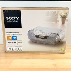Sony CFD-S05 CD Cassette Radio Boombox Player Recorder