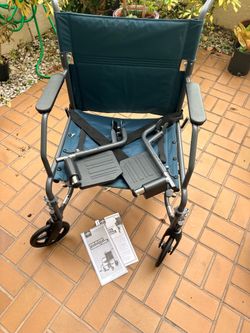 Medline Transport Lightweight Wheelchair