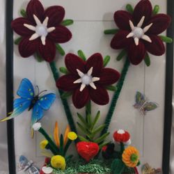 Flowers Portrait 3d