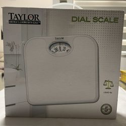 Taylor Dial Scale Model #2020W 300 Lb Capacity White