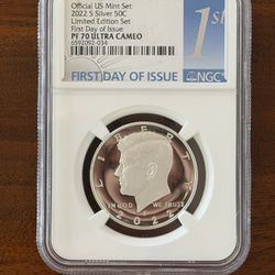 2022-S Silver Kennedy 50C FDOI Limited Edition - NGC PF 70 UCAM 