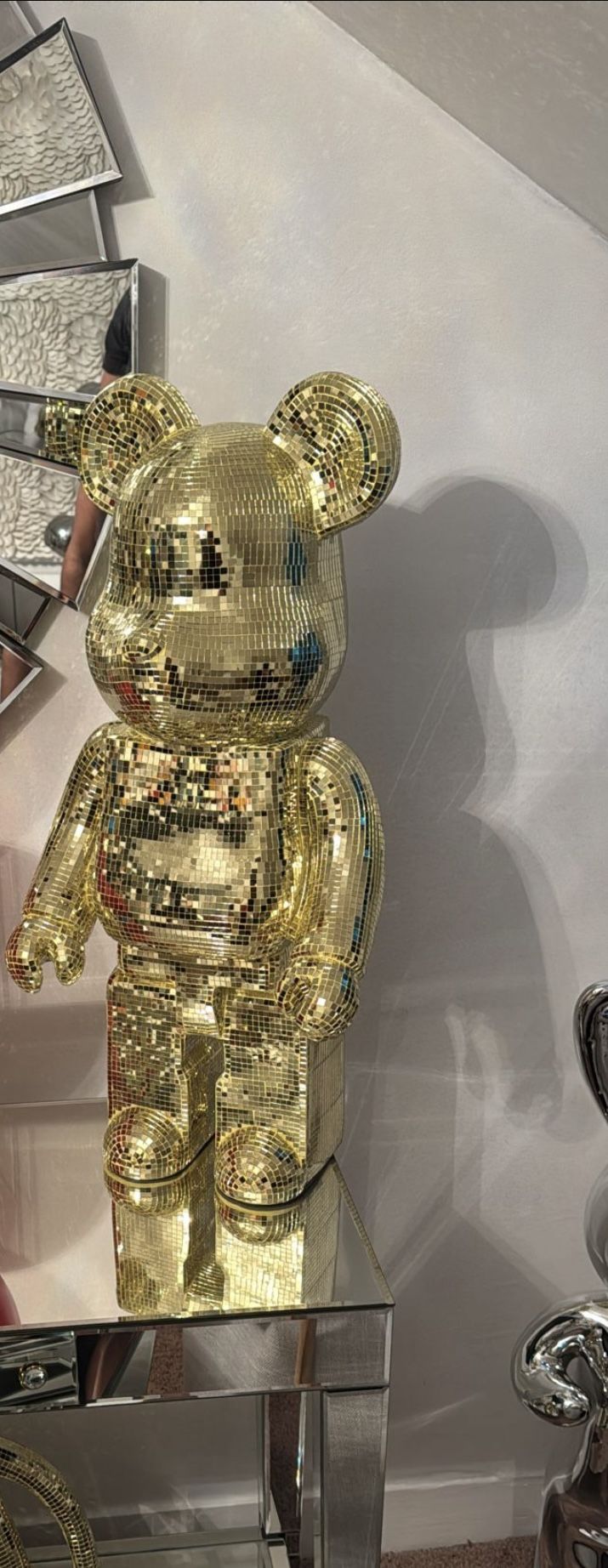 Oversized Mirrored Bear