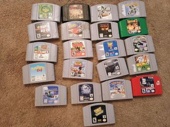 Lot of 21 Nintendo N64 games