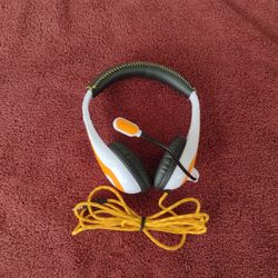AVID Education AE-36 Classroom Computer Stereo Headset - Orange & Black
