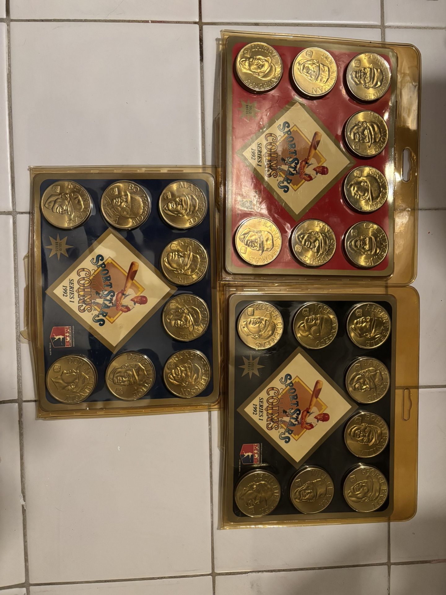 Sports Stars Collectors Coins MLB 1992 Series 1