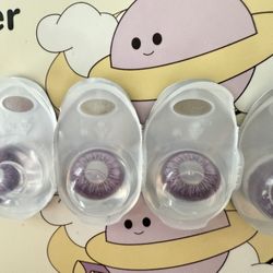 Daily Japanese Purple Contact Lenses -5.50 And -6.00