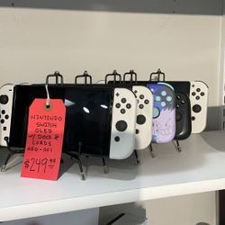 Nintendo Switch Oled With Dock And Cords Different Units For Sale