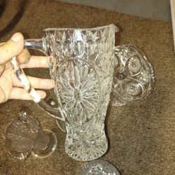 Crystal Glass Set In Great Condition 