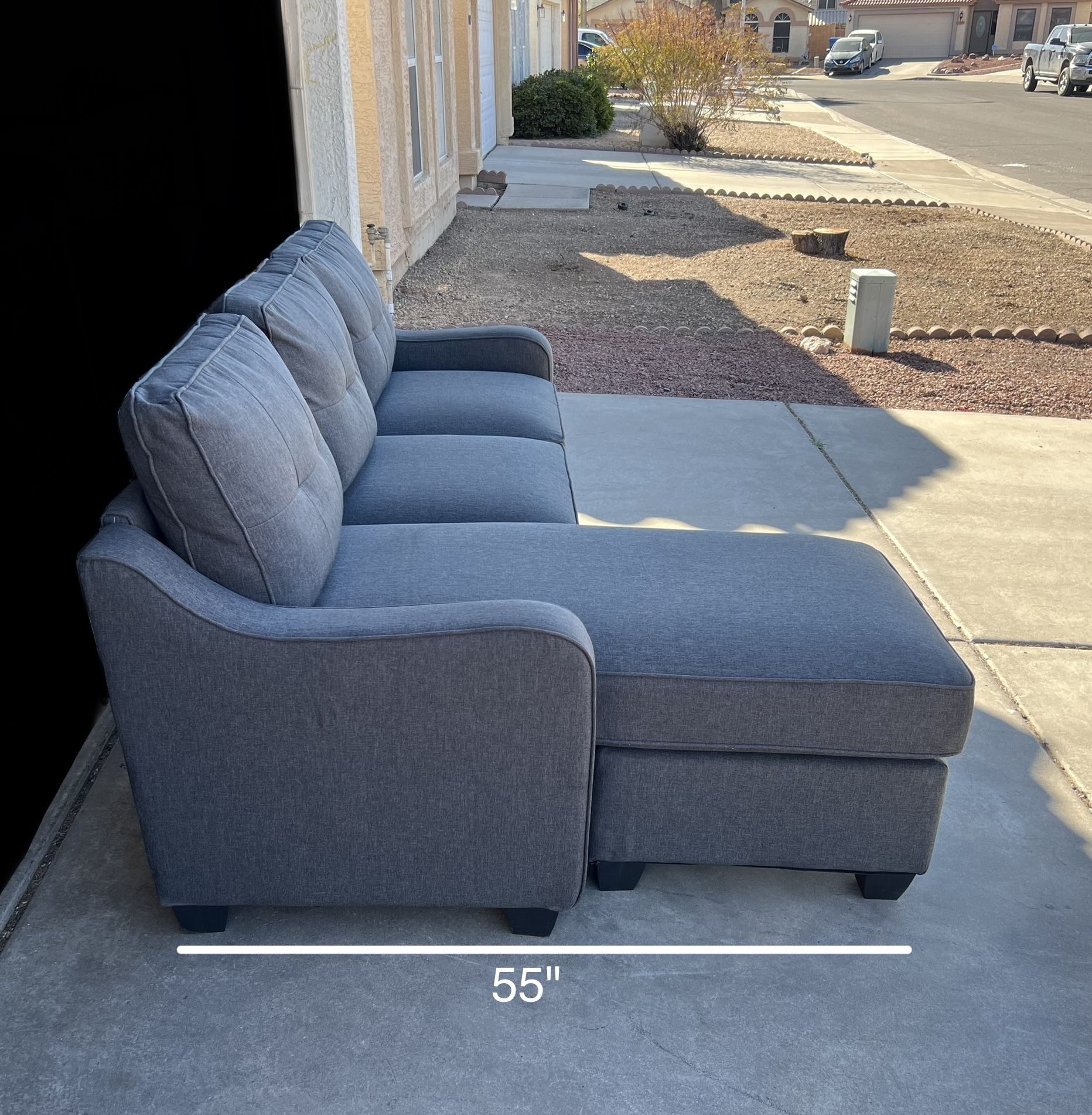Beautiful Gray Sofa Lounge Couch + Free Delivery for Sale in Tolleson