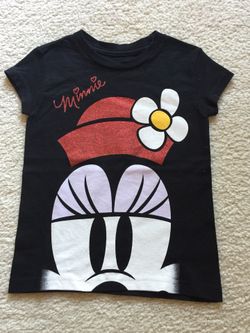 Girls Mini Mouse T Shirt (Disney Store) - Age 4