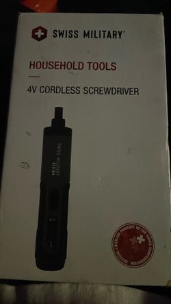 Swiss military, 4V cordless screwdriver