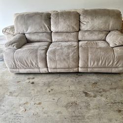 Recliner Sofa- Beige-$400