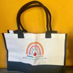 New Teacher Tote  Bag. Great Gift! Teacher Appreciation Day Is Soon! 
