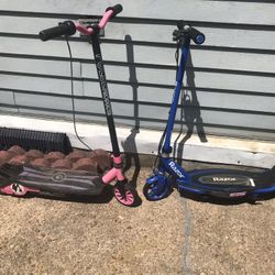 Razor Scooters Batteries Good Just Need Charging Plugs From Amazon Only $25 Each