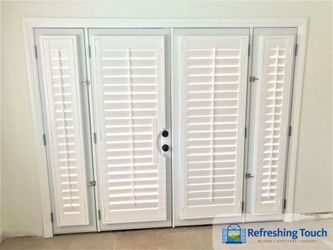Custom Shutters for Sliding Glass Door Elegance - Call/Text 909-681-7003