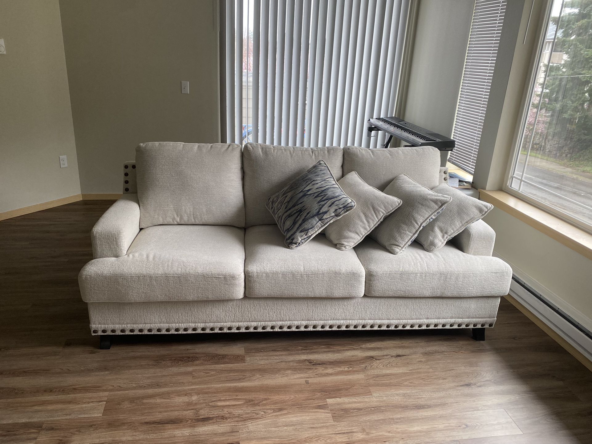 Off White Couch AND Loveseat (Ashley Furniture)