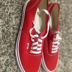 Red Vans Brand New No Box Size 11
