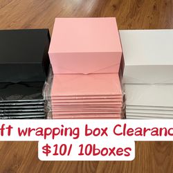 New 10 Pieces ( 10 Boxes)  Gift wrapping Box With Magnetic Lid 7.8*7*3.2
