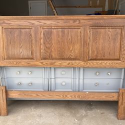 Solid Wood Queen Or Full Headboard 