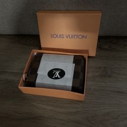 Brown Checkered Wallet New