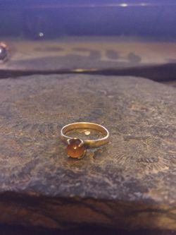 10k tigers eye ring