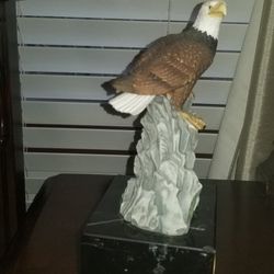  Eagle Marble Book End On Mossy Rock Crystal Cathedral Eagle Club