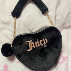 Juicy Purse Hand Bag Black Soft 